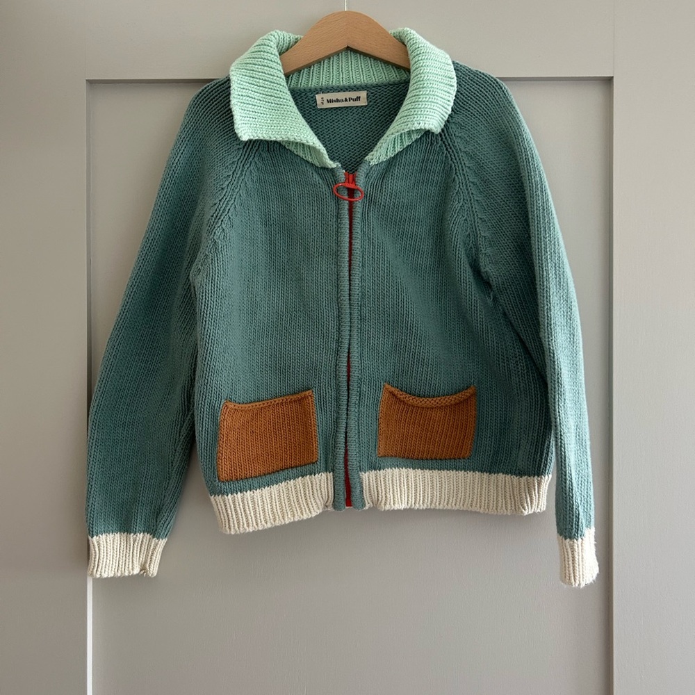 Misha And Puff Zip Up Sweater